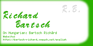 richard bartsch business card